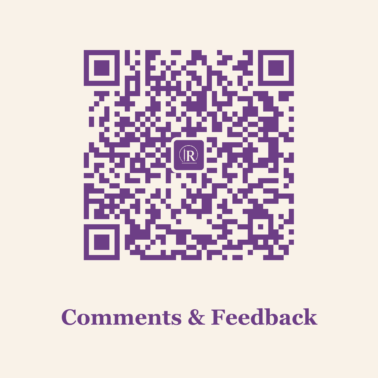 General Feedback QR Code
